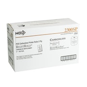 NATIONAL CHECKING Register Roll 3x100 Ft. 2 Ply White Canary Kitchen Printer Roll, PK30 2300SP